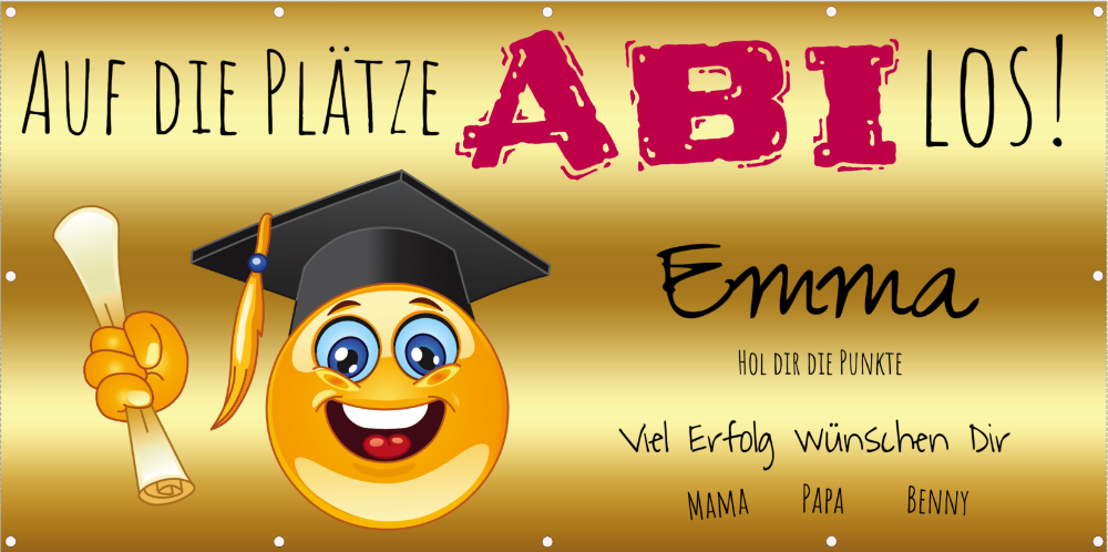 Abibanner super einfach gestalten